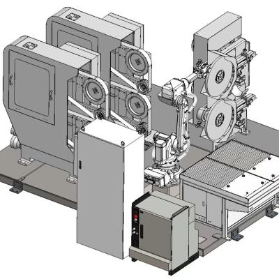 China Furniture Automatic industrial metal components intelligent robot deburring and polishing machine for sale