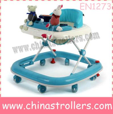 China New design plastic steel fabric baby walker with CE certificate for sale