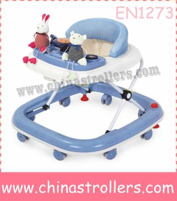 China Plastic steel fabric new pp popular models hot /best selling foldable baby walker for baby walking for sale