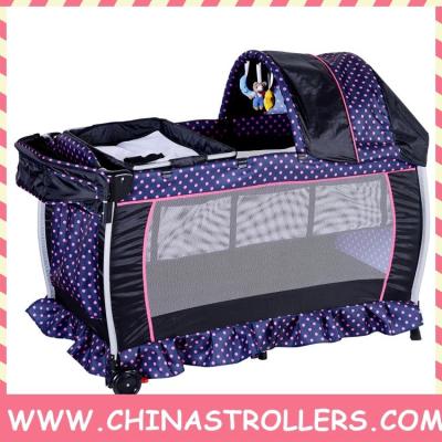 China New Europen Design Single Baby Playpen Travel Crib With Great Price for sale