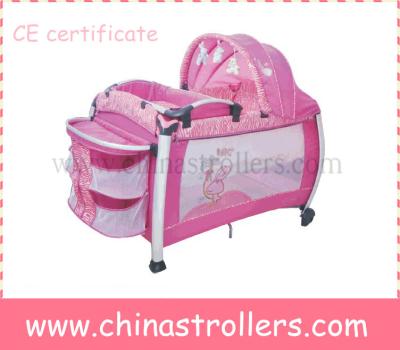 China Plastic folding baby cot/playpen/baby bed for sale