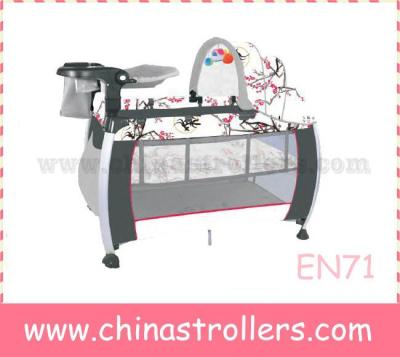 China cheap plastic safety baby playpens factory, portabel baby travel bed, for sale