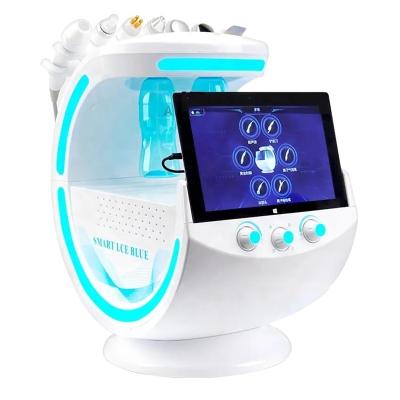 China Pigment Removal Upgrade version Hydro Dermabrasion 7 In 1 Smart Ice Blue Plus Oxygen Facial Peeling Spa Beauty Machine With Skin Scanner for sale