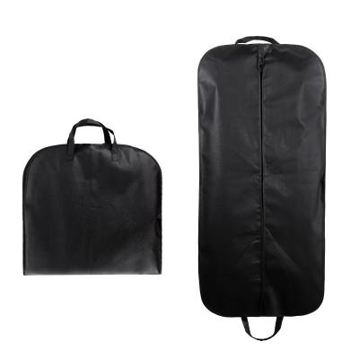 China Custom Nonwoven Dust Cover Women's Garment Eco-friendly Logo Coat Dress Clothes Dustproof Bag Portable Men's Suit Dustproof Bag for sale