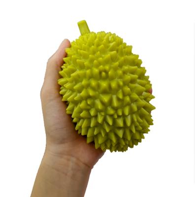 China Plush Sofe Stuffed Toy Creativity Green Durian Decompression Duct Kneading Kids Fruit Hand Kneading Tofu Ball Toys STRESS BALL for sale