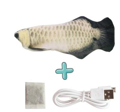 China Best Selling Anti-static Electric Simulation Fish Jumping Cat Toy Automatic Puzzle Toy for sale