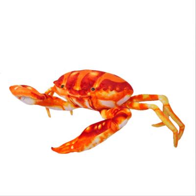 China Realistic Plush Emulation Crab Plush Toy Ocean Series Crab for sale