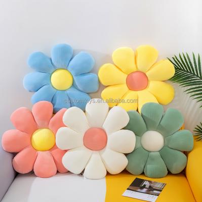 China White Plush Flower Pillow Cushion Sofa Bedside Green Blue Green Pink Office Chair Pillow for sale