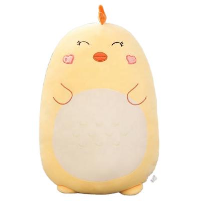 China Customized New Cheap High Quality Round Chick Crate Giant Stuffed Pillow Plush Toy Toys Ball Pillows for sale