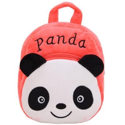 China Plush Sofe Stuffed Toy Children's Birthday Gift Pink Panda Bag New Cartoon Plush Toy Animal Schoolbag for sale