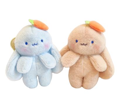 China Cheap Cute Rabbit Plush Cartoon Girl Pendant Doll Key Chain Zipper Bag Accessories for sale