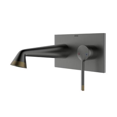 China Grey Wall Mount Basin Mixer-Hahn-Messingbadezimmer-Wannen-Hähne zu verkaufen