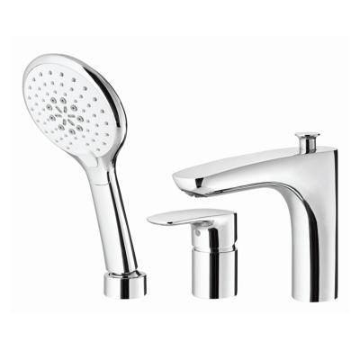 Chine Construit dans la poignée simple F2F9028-1C de baignoire de douche ronde de main à vendre