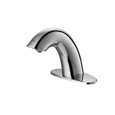 China Sensor Faucets Basin Modern Arc Washroom Sink Cold Water Faucet Tap Brass Chrome WC AC/DC 220 for sale