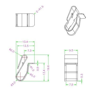 China Solar Mounting Accessory Solar Cable Clip For 4 Wire Cables Solar Module for sale