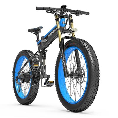 China EXCIDER 27 1000w alloy speed mountain bike 48v 14.5ah lithium battery aluminum ebike 26 inch fat tire folding electric bike for sale