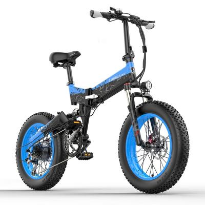 China 2022 Aluminum Alloy USA CE Folding Bicycle 55KM/H LED Display Adult e Bike 14.5 Current High Speed ​​Smart Electric Bicycle 48V Lithium Battery for sale