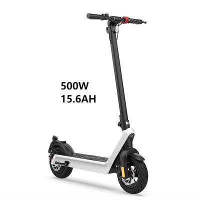 China Home delivery unisex fashion folding adult scooter 10 inch tire 40KM/H smart aluminum alloy e scooter 36V 500W electric scooter for sale