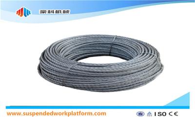 China Standard 100m Per Roll Suspended Platform Steel Wire Rope / Safety Rope / Cable for sale