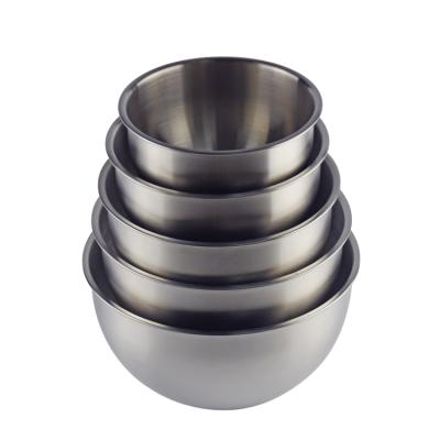 China Sustainable Hot Sale Stainless Steel Salad Bowl Mixing Bowl Set for sale