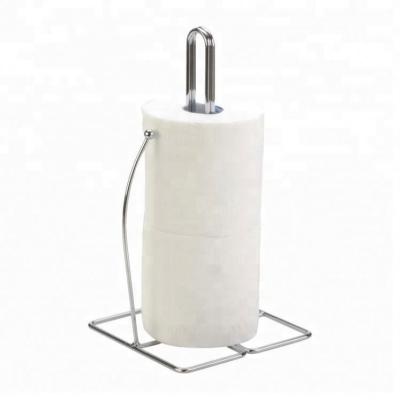 China Latest Modern New Product Paper Holder Free Standing One Hand Paper Towel Holder for sale