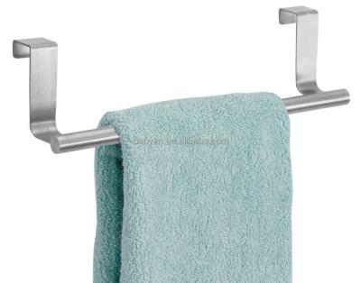 China Sustainable Stainless Steel Kitchen Bathroom Accessory Over Cabinet Towel Rack for sale