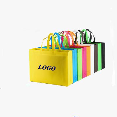 China Wholesale Reusable Custom Nonwoven Exhibition Promotion Logo Reusable Nonwoven Shopping Bags for sale