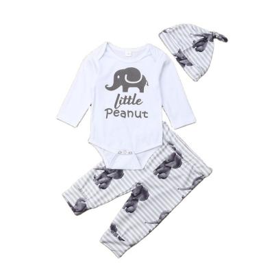 China Fashion Baby Boys Cotton Clothes Sets Outfits 3pcs Kids Autumn Clothes for sale