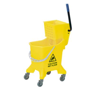 China Multi Function Squeeze Mop Bucket Wringer Mop Bucket Cart Cleaning Buckt For Kitchen 31L for sale