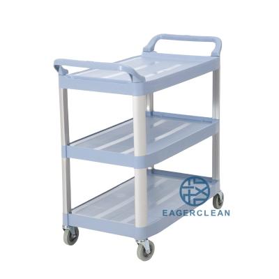 China Multi Function OEM Customized Room Service Trolley Luxury Hotel Trolley Three Layer Trolley Porter Trolley for sale