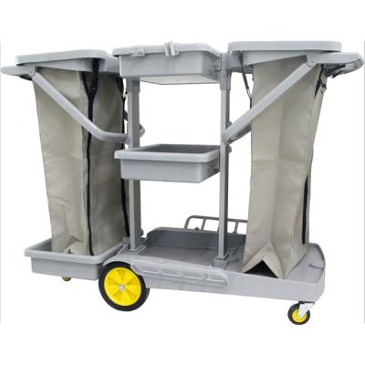 China Universal Restaurant Hotel Multi Function Trolley Service Vehicle Tool Vehicle Cleaning Equipment for sale