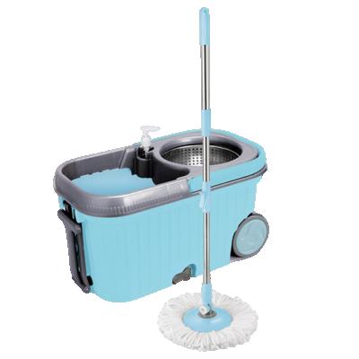 China Wholesale Minimalist 360 Rotation Microfiber Magic Mop With Head Refill And Stainless Twisted Pole for sale