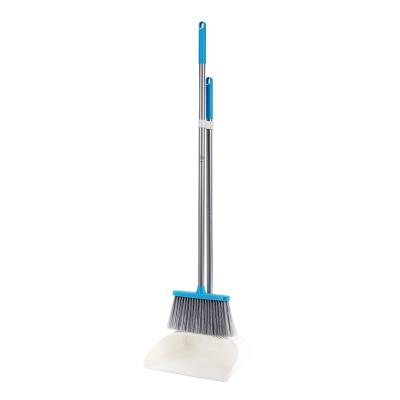 China House ; Hotel; office housekeeping wholesale commercial janitorial products new long handle broom and dustpan set for sale