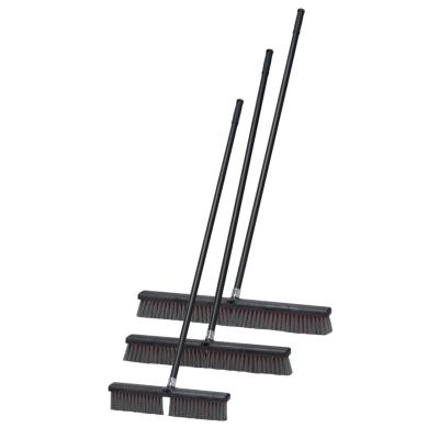 China High Quality Strong Plastic Long Hand Cleaning Black Red Floor Brush 24inch for sale