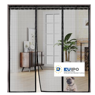 China Fire Resistance Magic Automatic Closing Net Mesh With Magnets Anti Insect Netting Door Screen Curtain for sale