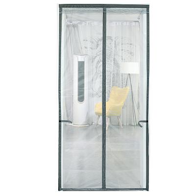 China Modern Gray Mosquito Curtain Solid Color Self-suction Curtain Storage Magnetic Design for sale