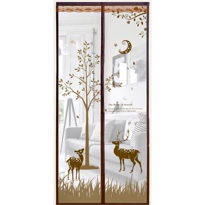 China Mosquito Modern Curtain Elks Cafe Self-Suction Curtain Storage Magnetic Design for sale