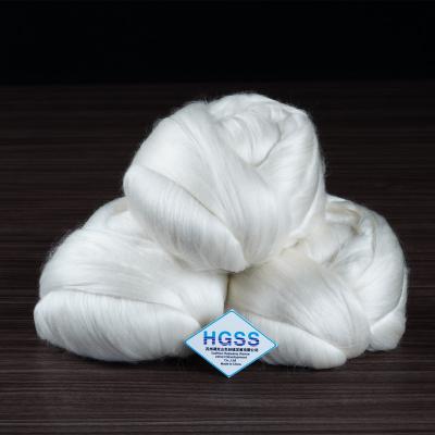 China Factory Supply 100% Pure Raw Silk Fiber for Cocoon Silk Fabric for sale