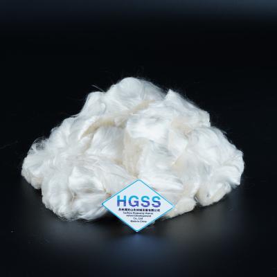 China High quality durable using various natural white mulberry silk fiber 100% for cut Te koop