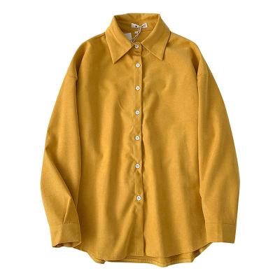 China 2021 Hot Selling Various Color Polyester Women Breathable Oversized Shirts for sale