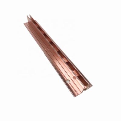 China Mall Retail Store Clothing Store Straight Display Units Wall Straight Post Bar Aluminum Metal Punch Decorative Hardware for sale