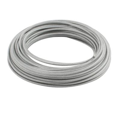 China Factory Sales 304 Stainless Steel 316L MANUFACTURING PVC Coated Steel Wire Rope Lifting Rubber Coated Wire Rope for sale