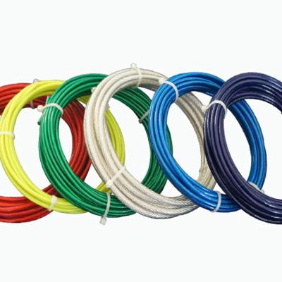 China Wholesale Price 4Mm PVC Steel Wire Rope Cable Fishing Wire Rope Assembly MANUFACTURING PVC Coated Steel Wire Rope for sale