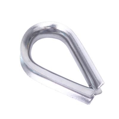 China Factory direct stainless steel wire rope fittings heart shaped thimble ring thimble for wire rope for sale