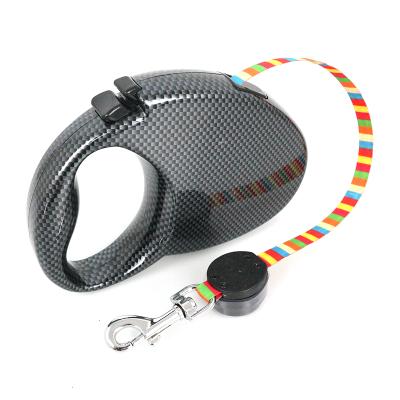 China Lights up LINLI Rechargeable Retractable Dog Leash with Multi LED Light, Safety Glowing LED Walking Leashes for Small Medium Large Dogs for sale