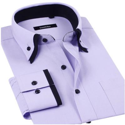 China Custom Business Design Anti-pilling Summer Double Collar Long Sleeve Men's Formal Tuxedo Shirt for sale