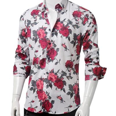 China Custom made good quality 100%cotton anti-pilling printed camisas masculinas floral mens hawaiian shirts for sale