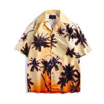 China Custom Print Summer Sleeve Shorts Mens Anti-Pilling Hawaii Beach Shirts for sale