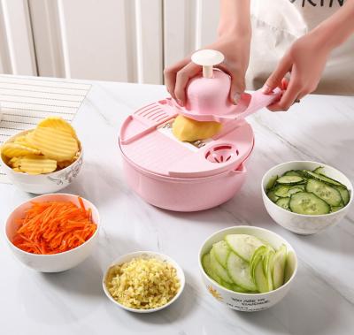 China Hot Selling Straw Kitchen Tools Multifunctional Vegetable Cutter Slicer Sustainable Wheat Slicer Vegetable Cutter for sale