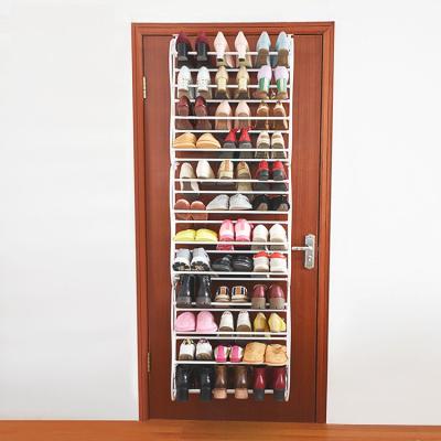 China Shoe Rack Behind The Door Shoe Rack Adjustable Multi-Layer Organizer 4 Layers Saving Room Hanging Door for sale